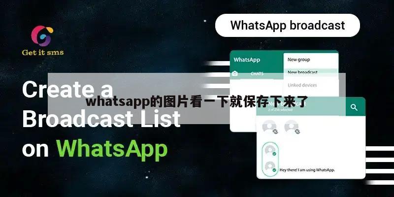 whatsapp的图片看一下就保存下来了